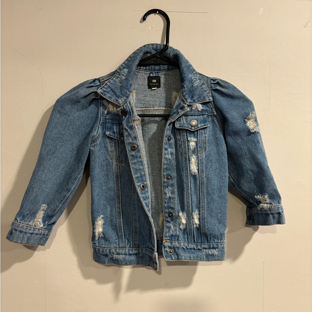 Love Milan Marie Toddler Distressed Jean Jacket - Size 4T